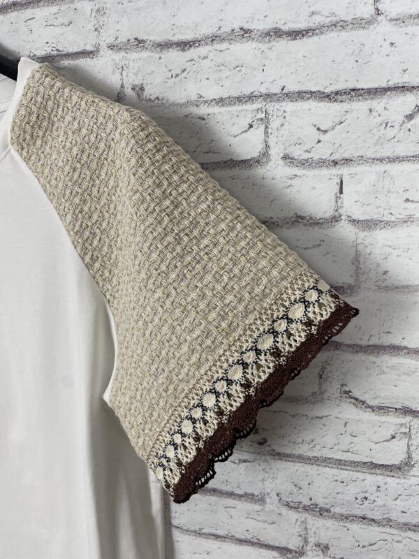 CAMISETA CROCHET MANGAS - Imagen 3