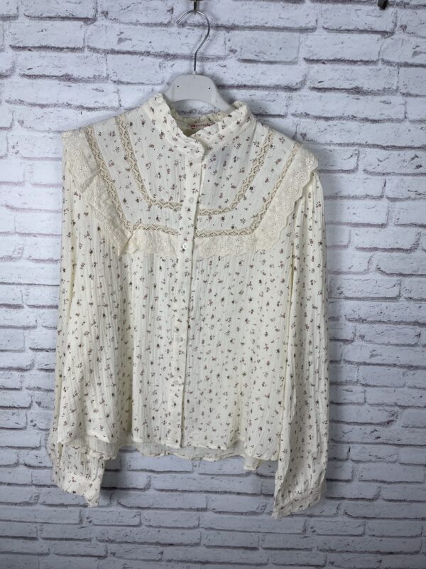 CAMISA BAMBULA FLORECILLAS TEJA