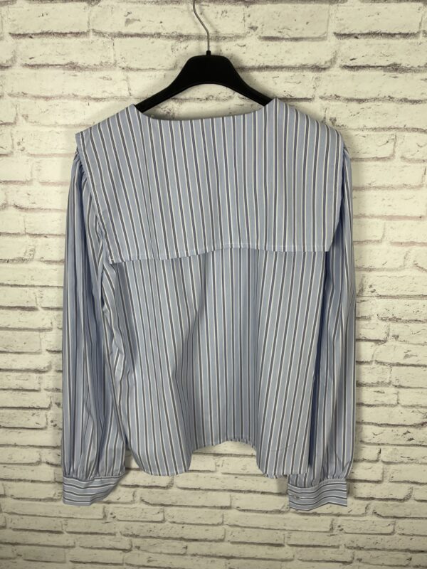 CAMISA RAYAS CUELLO AZUL Y MARINO - Imagen 3