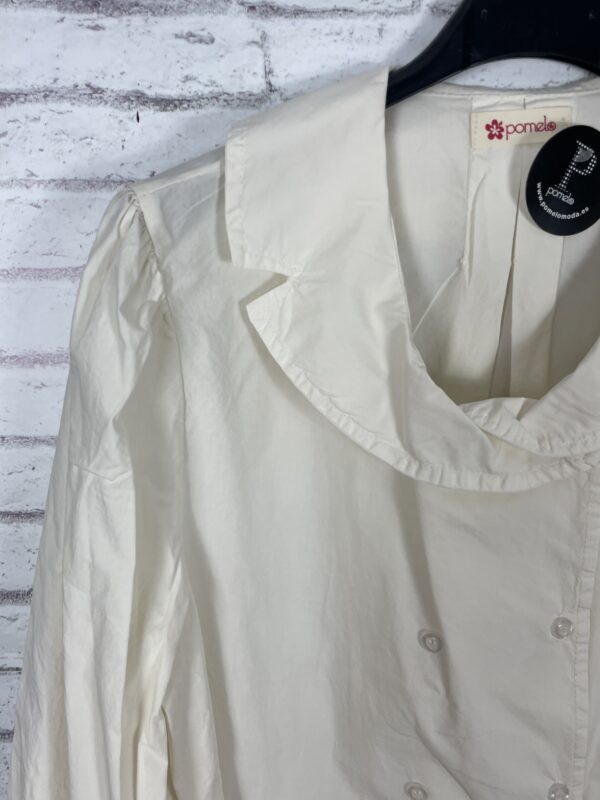 CAMISA CRUZADA BEIG - Imagen 4