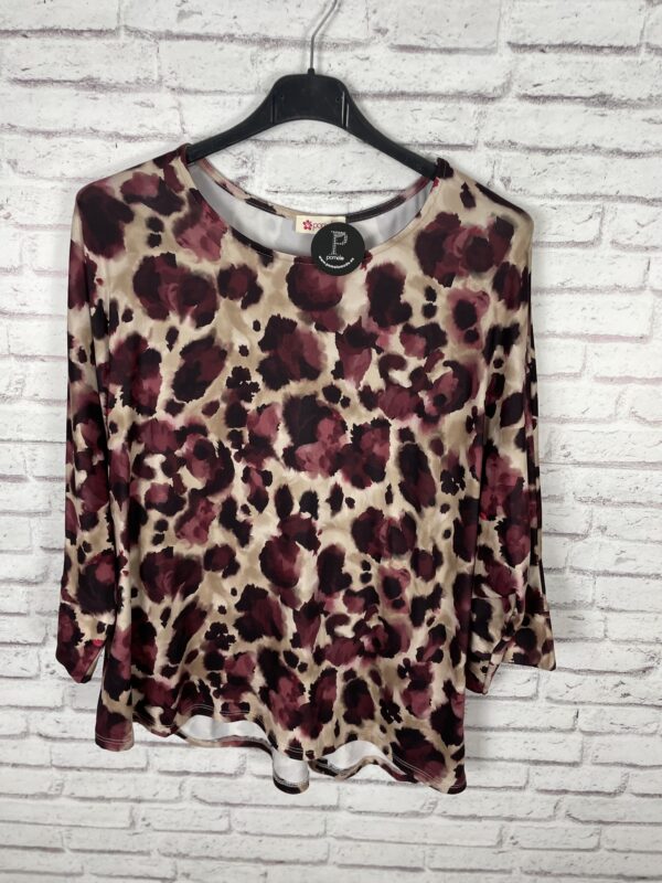 CAMISA ANIMAL PRINT MALVA