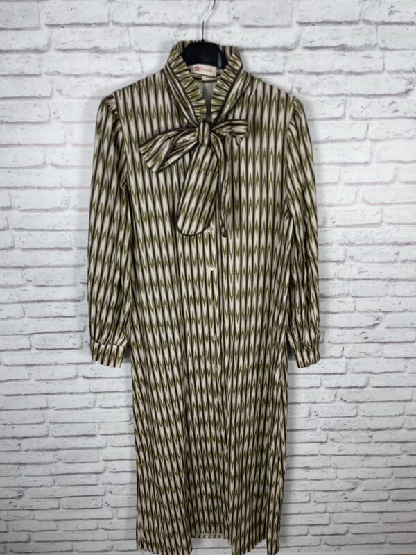 VESTIDO LAZO VERDE ELASTICO