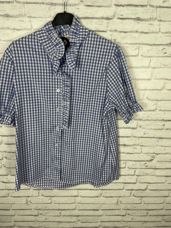 CAMISA VICHY CUELLO VOLANTE MANGA CORTA - Imagen 5