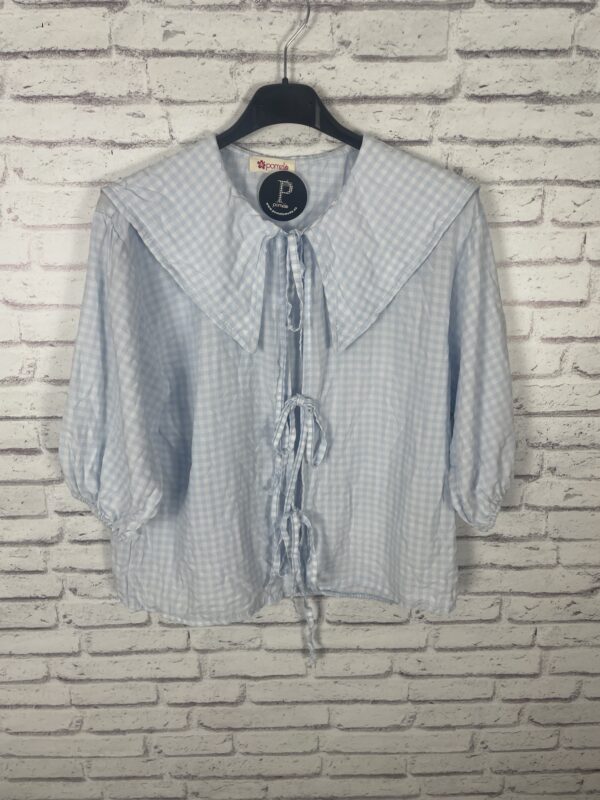 CAMISA VICHY LAZOS AZUL