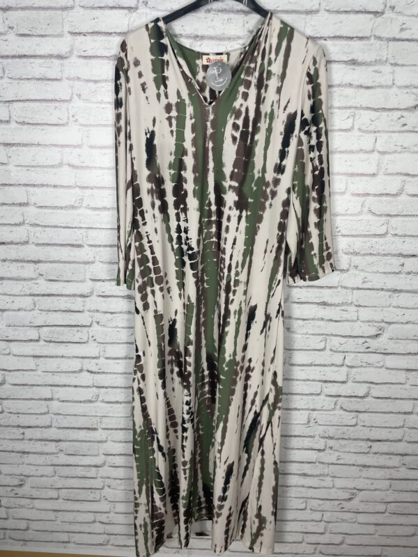 VESTIDO PUNTO DE SEDA VERDE