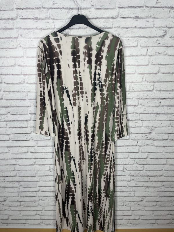 VESTIDO PUNTO DE SEDA VERDE - Imagen 3