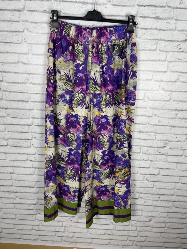 PANTALÓN ESTAMPADO ANCHO TONOS MALVAS - Imagen 5