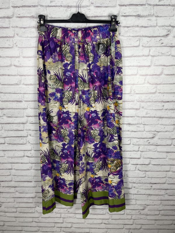 PANTALÓN ESTAMPADO ANCHO TONOS MALVAS - Imagen 4