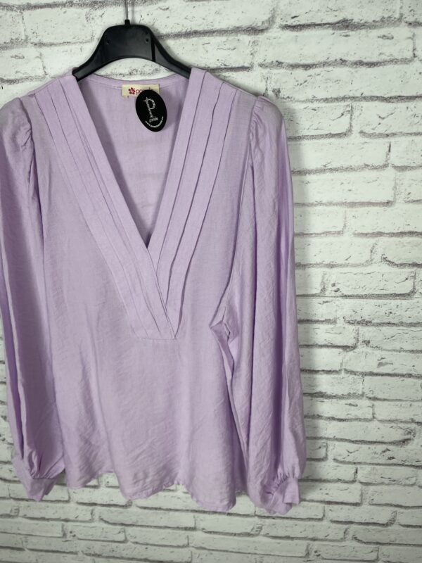 CAMISA PICO JARETAS MALVA - Imagen 3