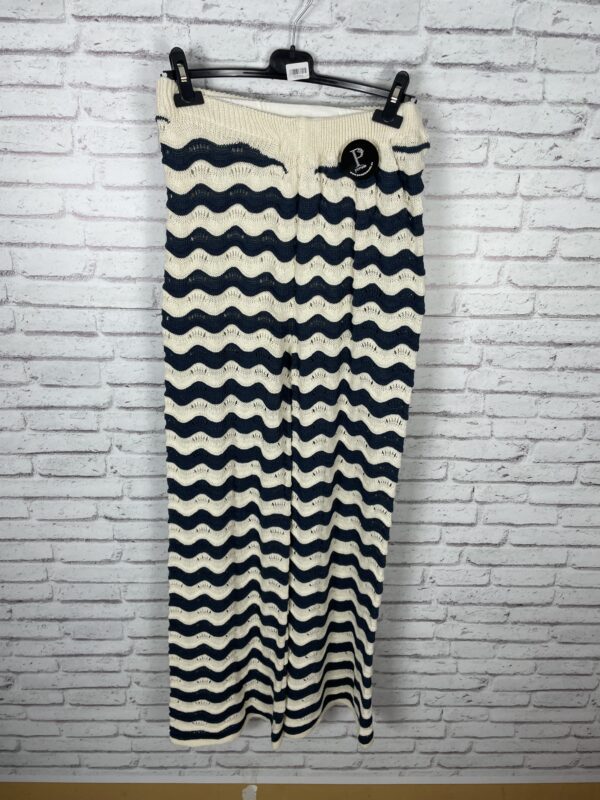 PANTALON CROCHET MARINO Y BEIG - Imagen 3