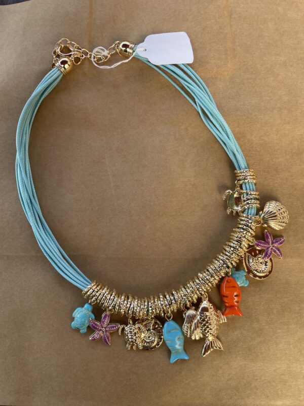 COLLAR PECES TURQUESA