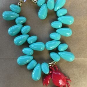 COLLAR TURQUESA CANGREJO