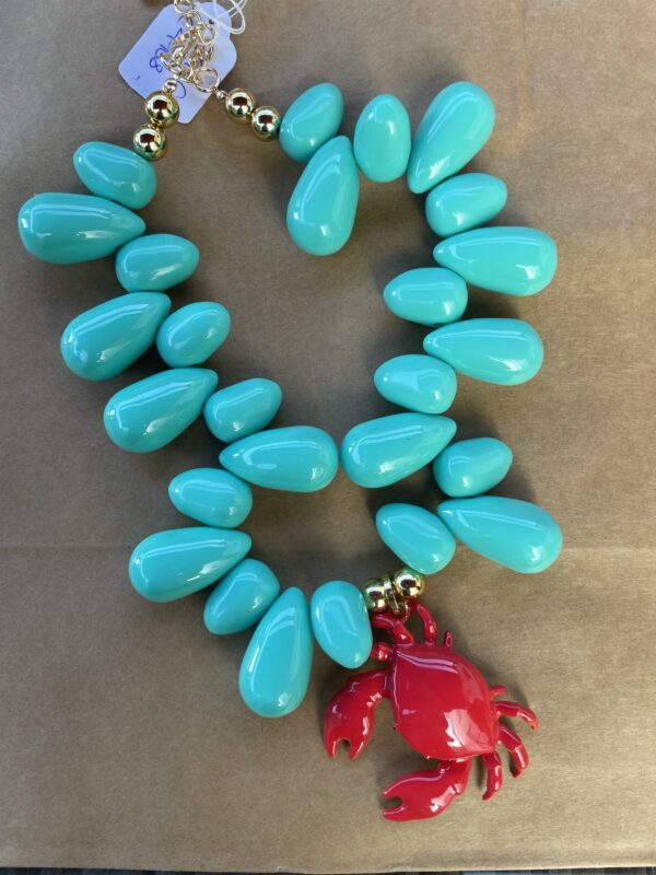 COLLAR TURQUESA CANGREJO