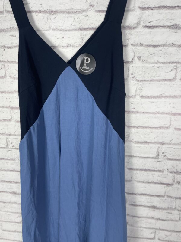 VESTIDO BICOLOR TONOS DE AZULES - Imagen 3