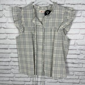 CAMISA CUADROS VOLANTE MANGAS