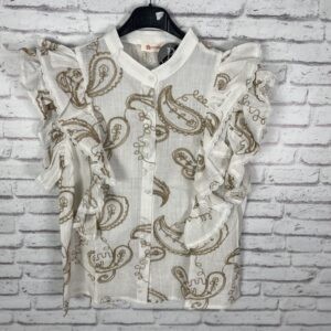 CAMISA BORDADA EN DORADO