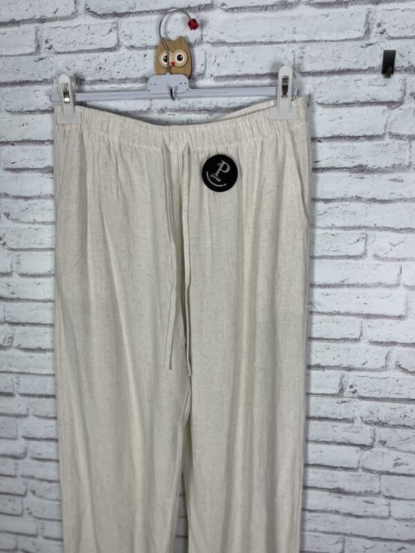 PANTALÓN LINO BEIG - Imagen 2