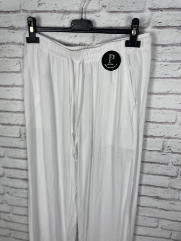 PANTALÓN LINO BLANCO - Imagen 2