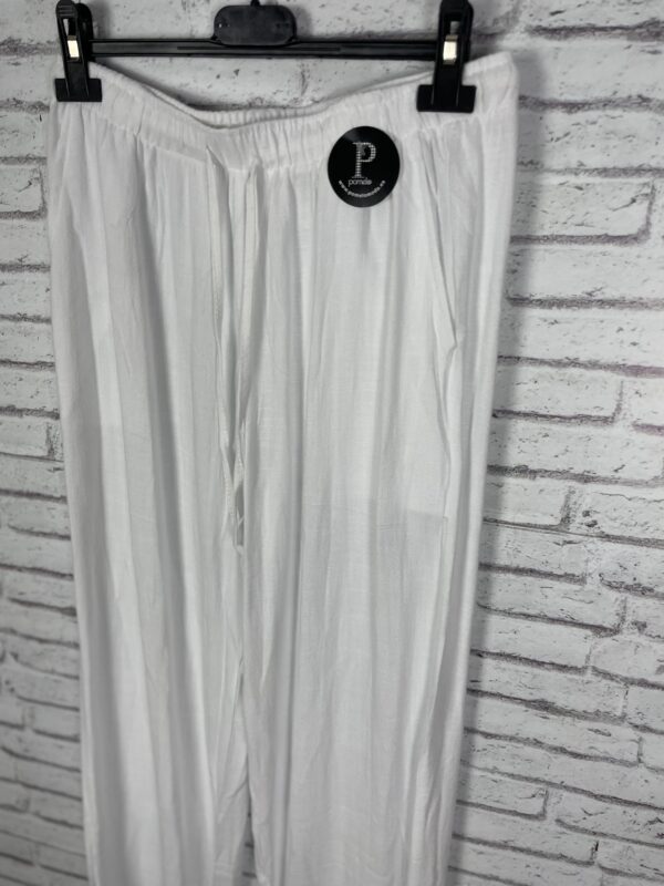 PANTALÓN LINO BLANCO - Imagen 3