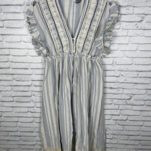 VESTIDO AZUL BORDADO