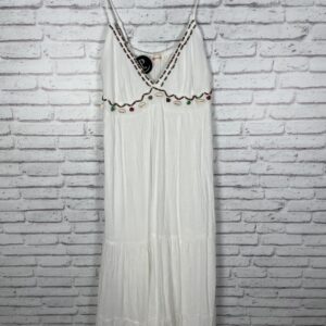 VESTIDO BLANCO CARACOLAS
