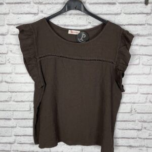 TOP LINO BAINICAS MARRON CHOCOLATE