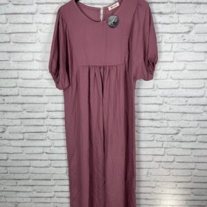 VESTIDO MANGA CORTA CIRUELA
