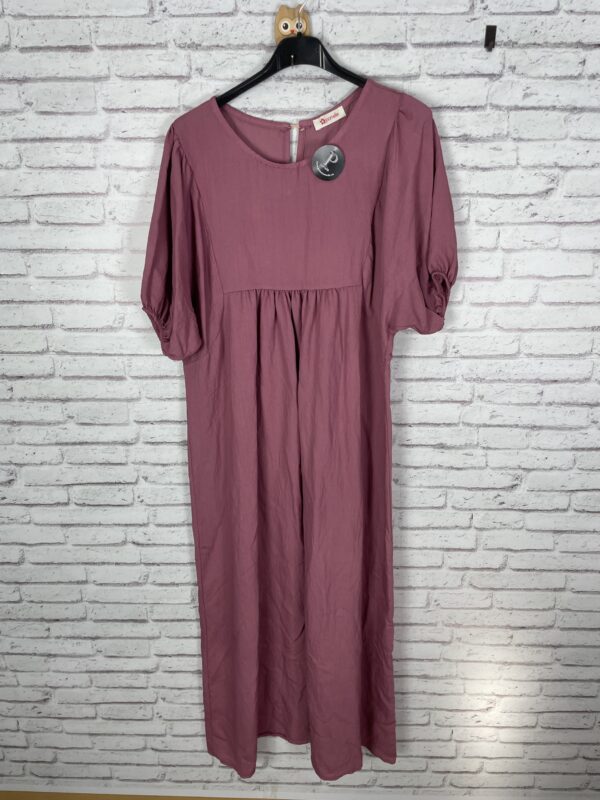 VESTIDO MANGA CORTA CIRUELA