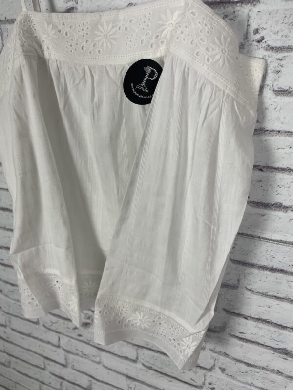 TOP LINO BLANCO BLONDA - Imagen 3