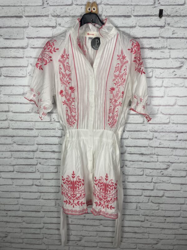 VESTIDO BLANCO BORDADO