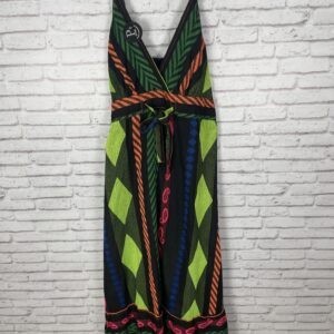 VESTIDO NEGRO CON FLUOR