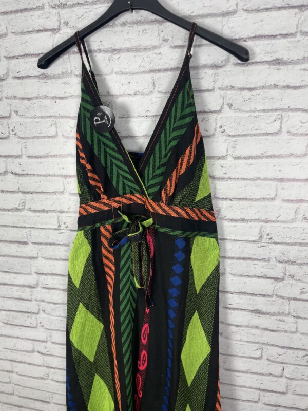 VESTIDO NEGRO CON FLUOR - Imagen 3