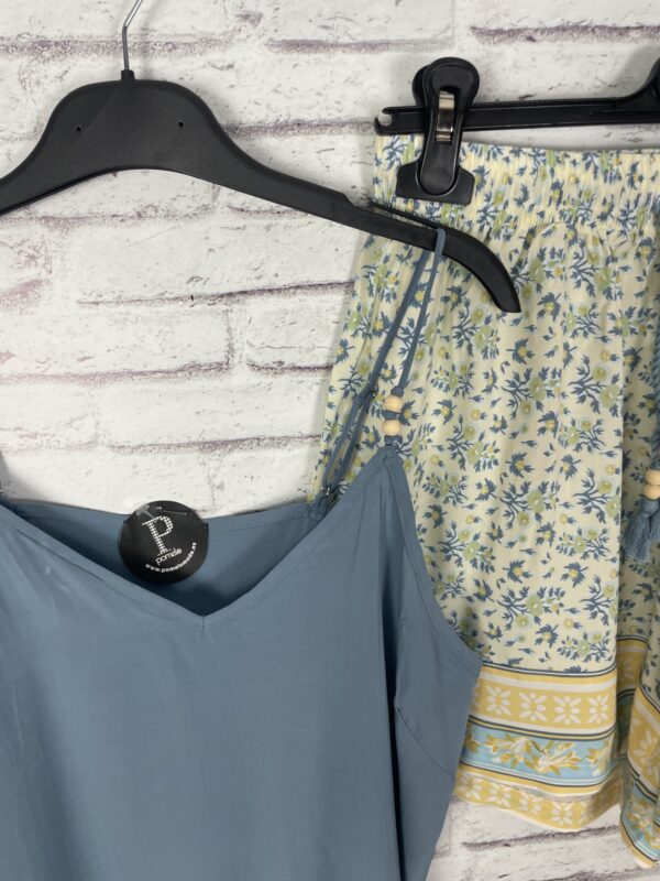 PIJAMA AZUL BOLITAS MADERA - Imagen 4