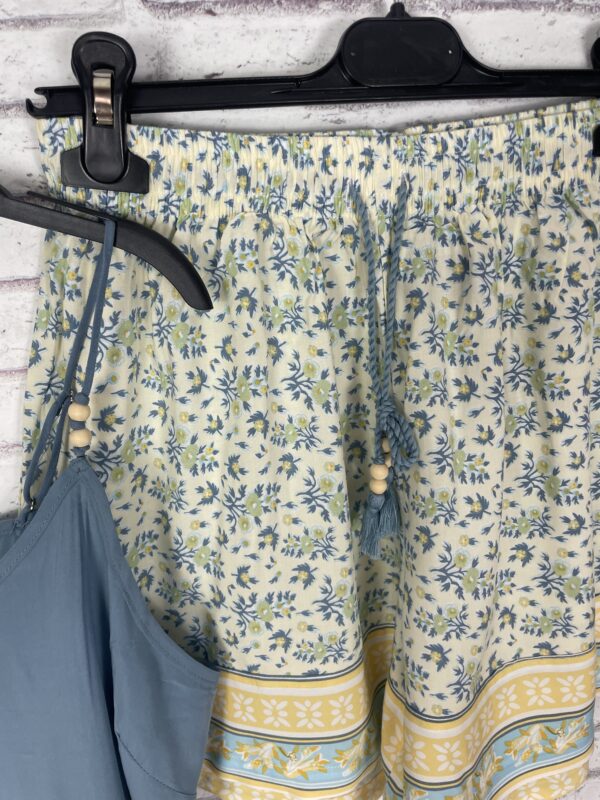 PIJAMA AZUL BOLITAS MADERA - Imagen 3