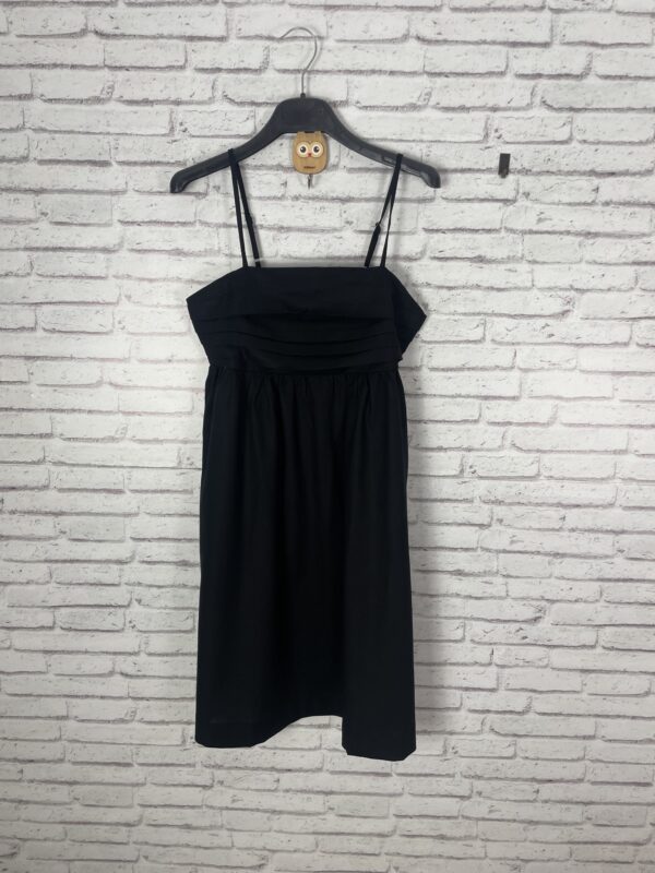VESTIDO LINO NEGRO BOLSILLOS