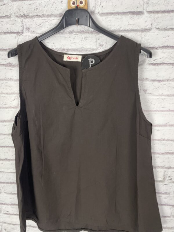 TOP PICO MARRON CHOCALATE - Imagen 2