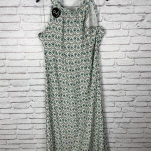 VESTIDO ESTAMPADO TURQUESA LAZO