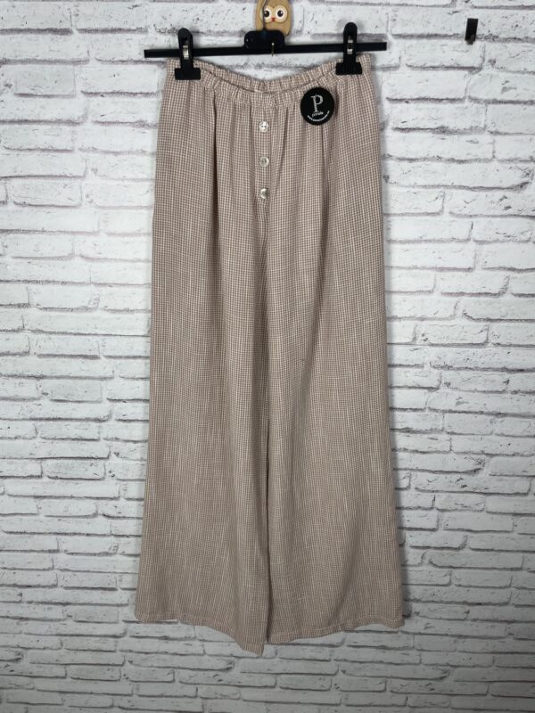 PANTALÓN VICHY CAMEL