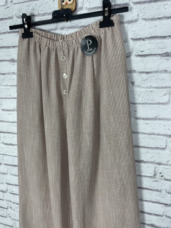 PANTALÓN VICHY CAMEL - Imagen 3
