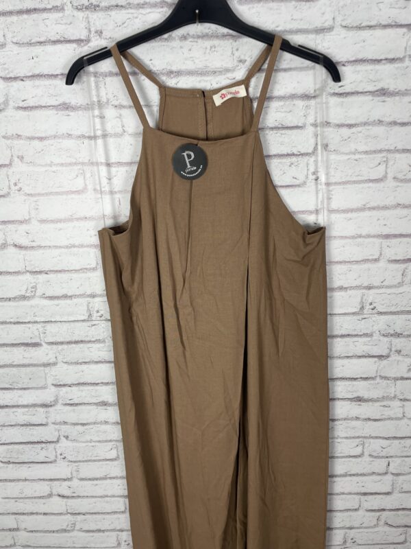 VESTIDO LINO BEIG - Imagen 2
