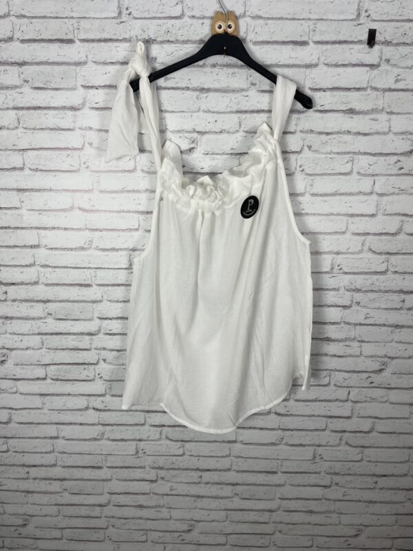 TOP LINO BLANCO LAZO
