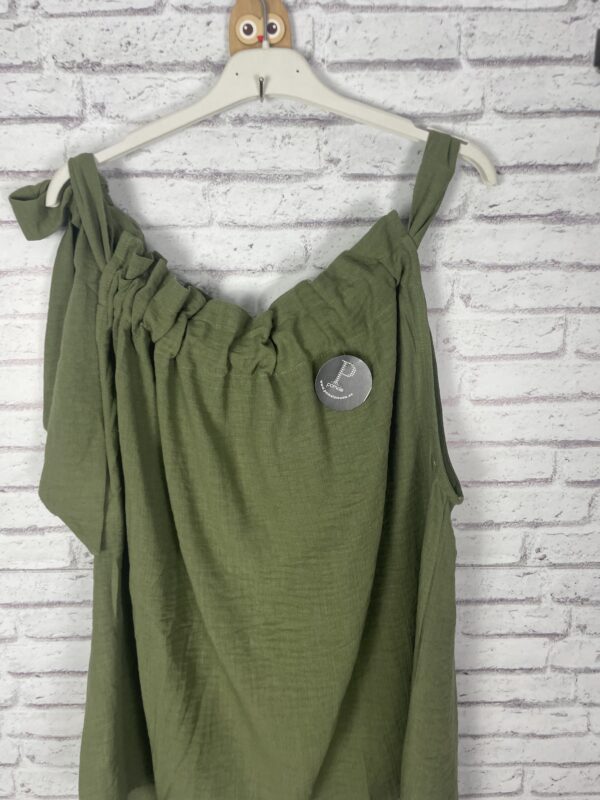 TOP LINO VERDE LAZO - Imagen 2