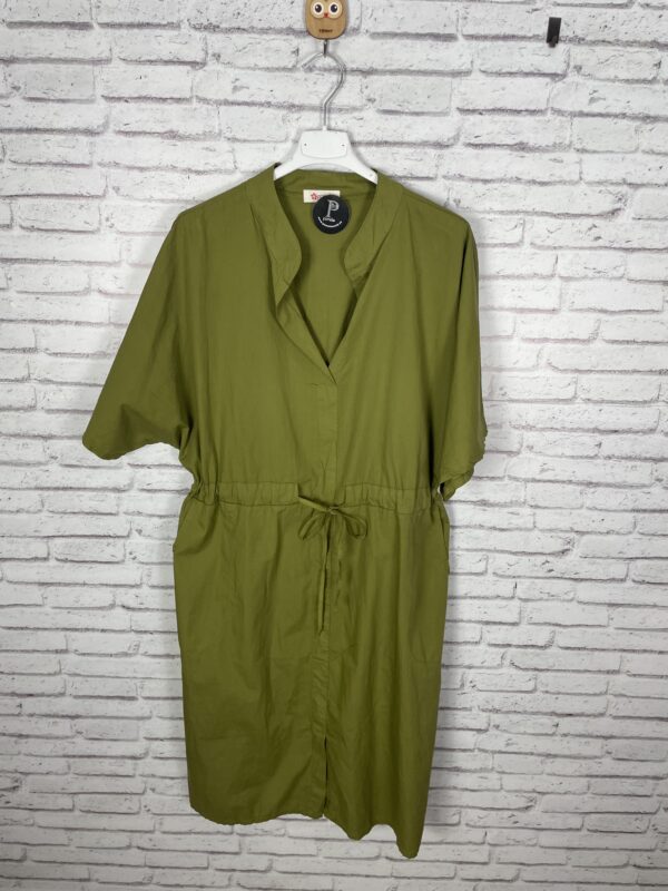 VESTIDO CAMISERO VERDE LIMA