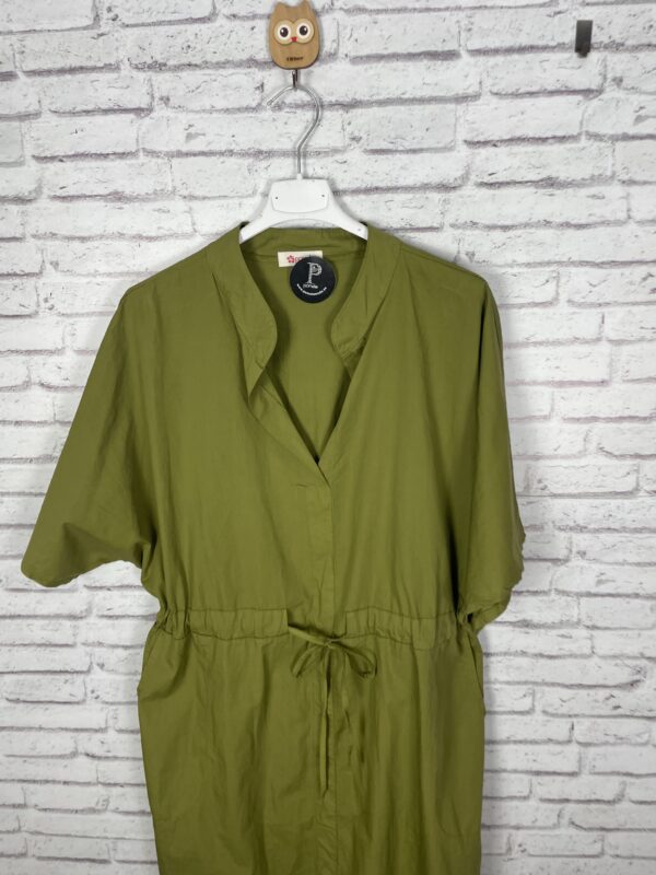 VESTIDO CAMISERO VERDE LIMA - Imagen 2
