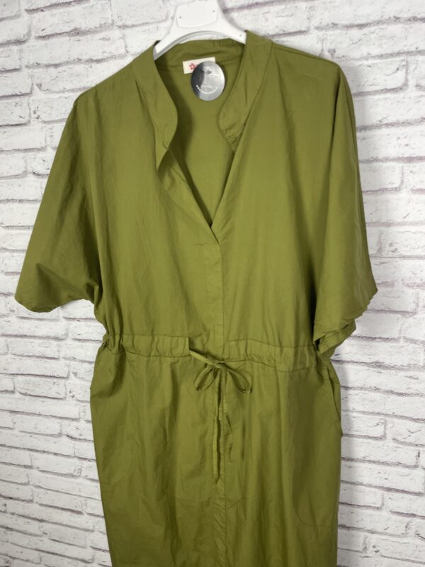 VESTIDO CAMISERO VERDE LIMA - Imagen 4
