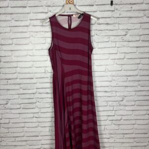 VESTIDO RAYAS CIRUELA