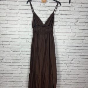 VESTIDO TIRANTES MARRON