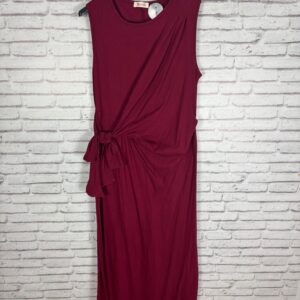 VESTIDO NUDO CIRUELA