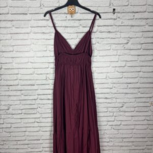 VESTIDO TIRANTES CIRUELA