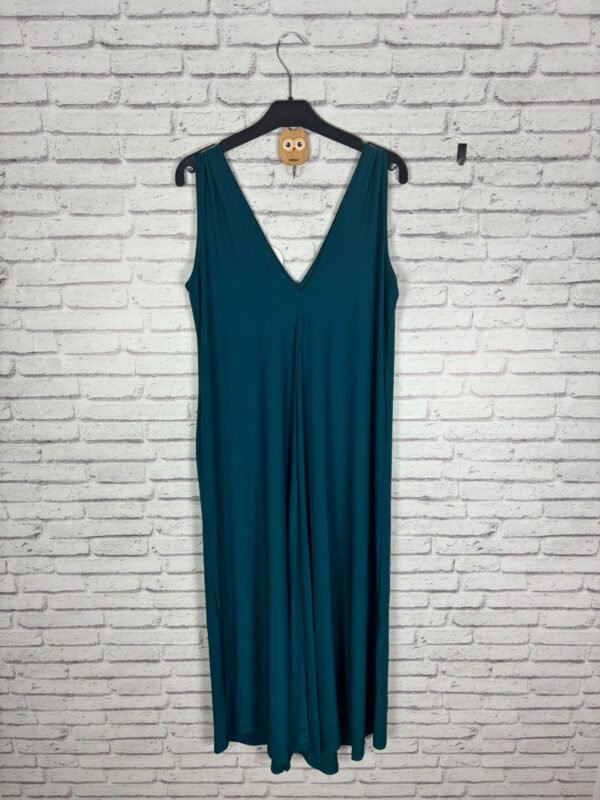VESTIDO PUNTO DE SEDA AZUL - Imagen 2